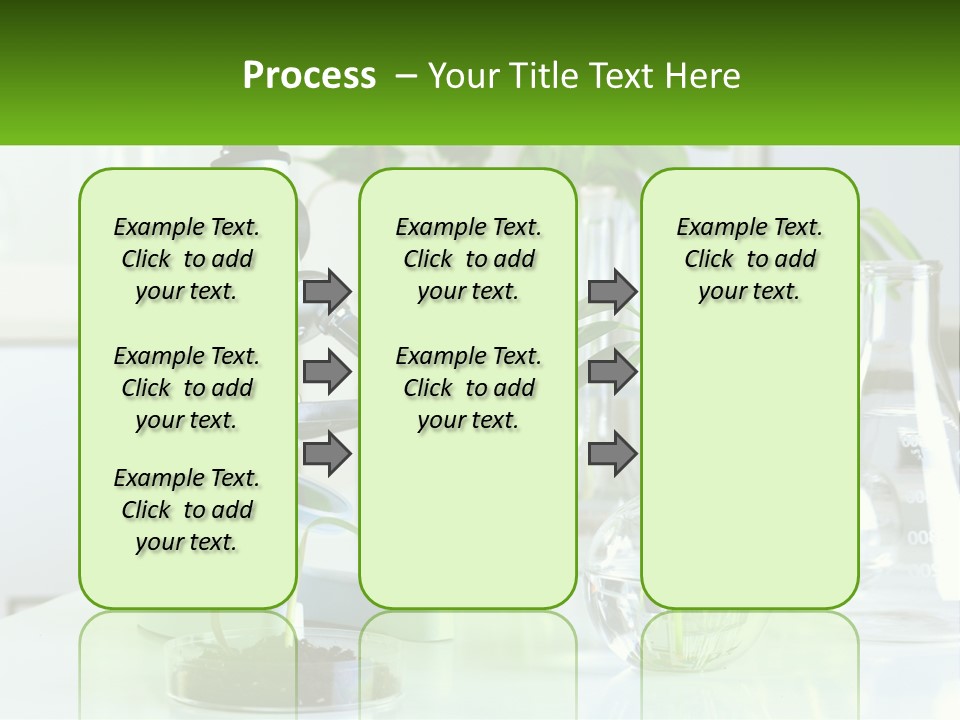 A Microscope And Some Plants On A Table PowerPoint Template