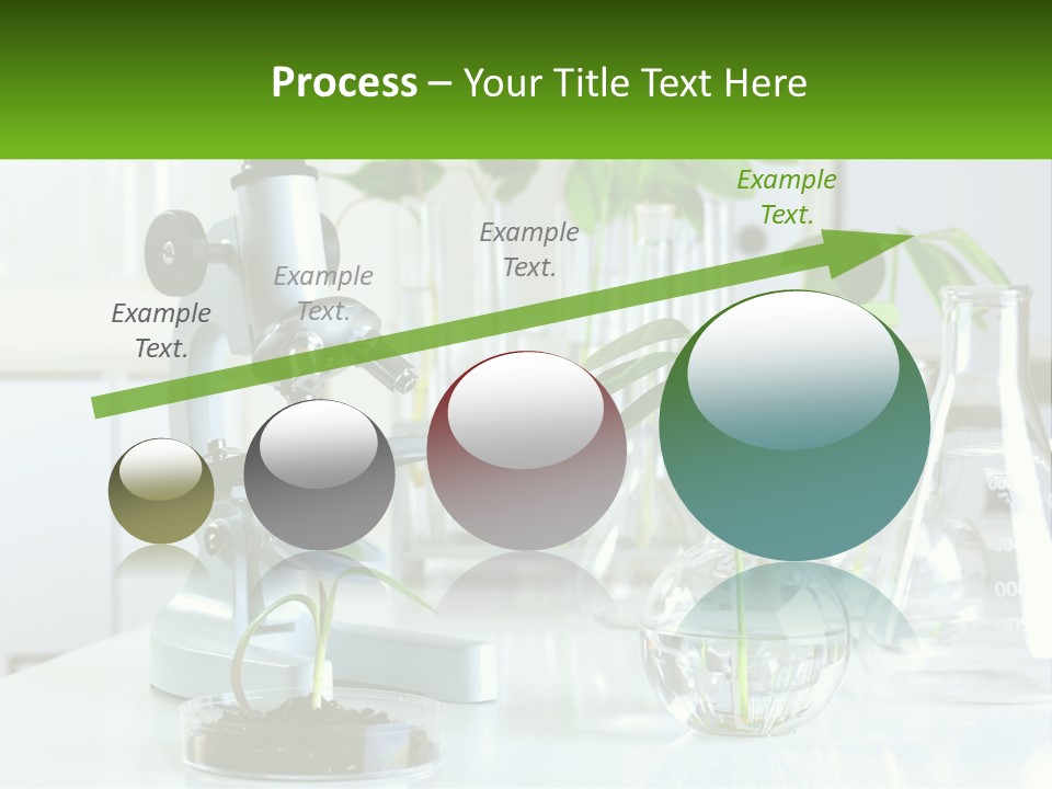 A Microscope And Some Plants On A Table PowerPoint Template