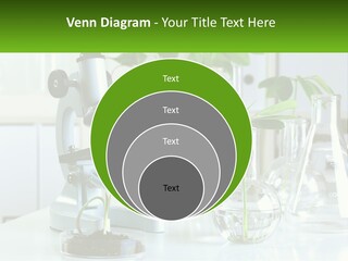 A Microscope And Some Plants On A Table PowerPoint Template