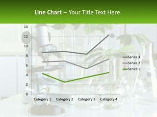A Microscope And Some Plants On A Table PowerPoint Template