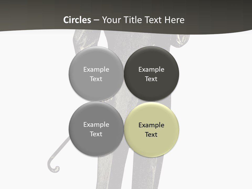 A Man In A Suit And Top Hat Is Holding A Cane PowerPoint Template