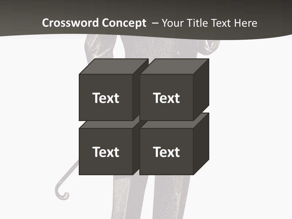 A Man In A Suit And Top Hat Is Holding A Cane PowerPoint Template