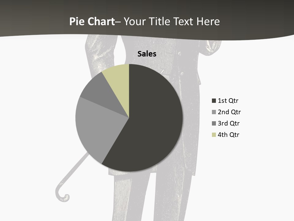 A Man In A Suit And Top Hat Is Holding A Cane PowerPoint Template