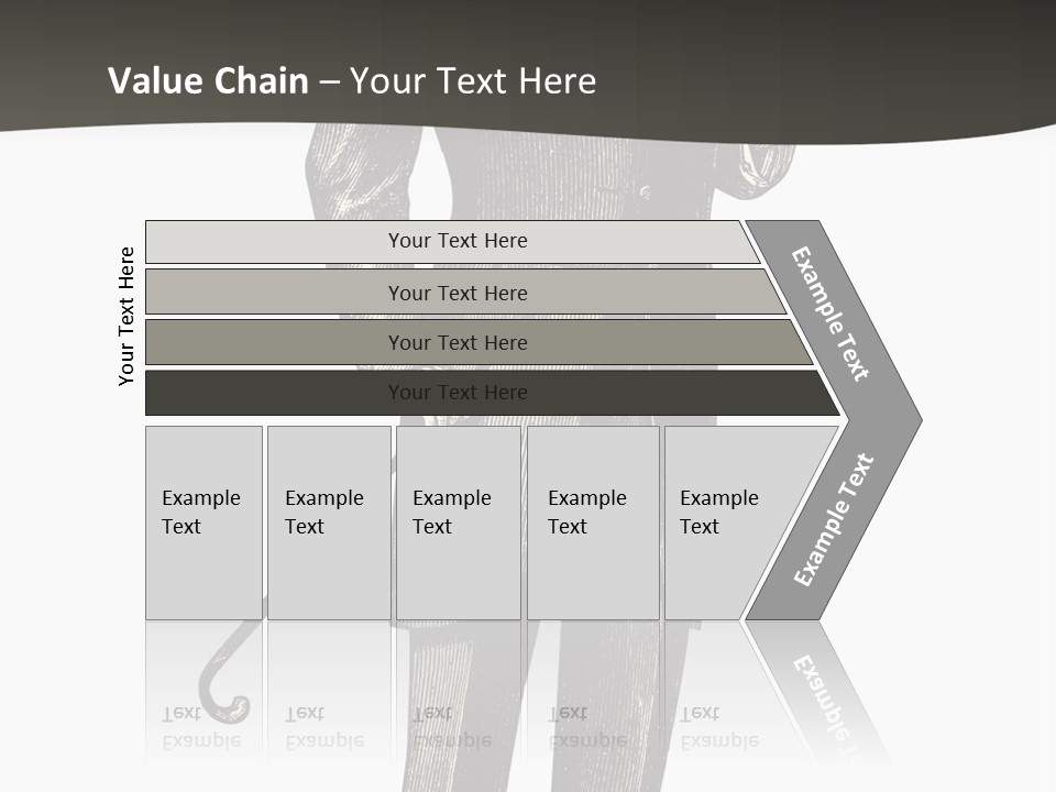 A Man In A Suit And Top Hat Is Holding A Cane PowerPoint Template