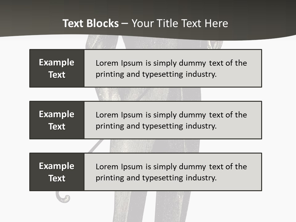 A Man In A Suit And Top Hat Is Holding A Cane PowerPoint Template