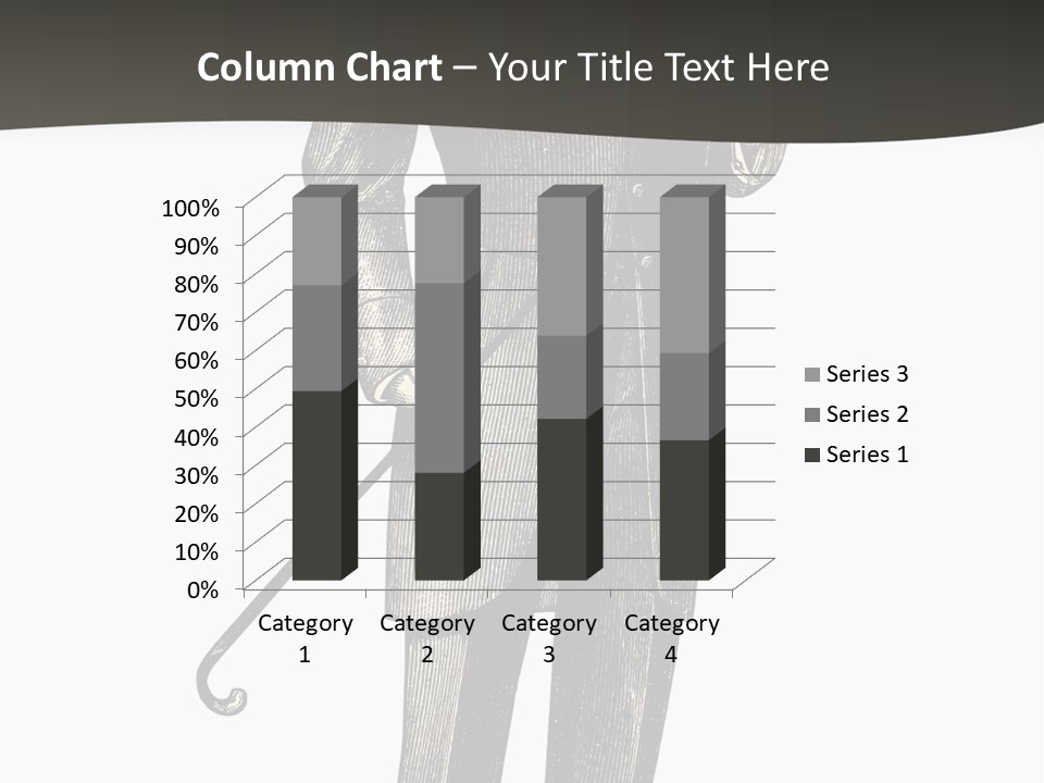 A Man In A Suit And Top Hat Is Holding A Cane PowerPoint Template