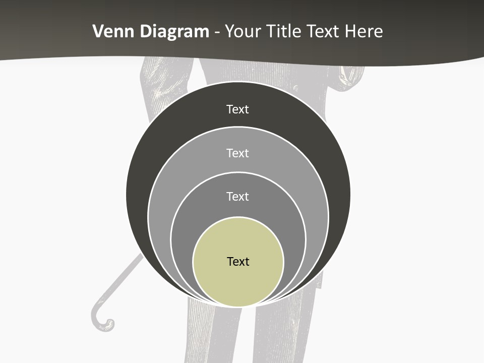 A Man In A Suit And Top Hat Is Holding A Cane PowerPoint Template