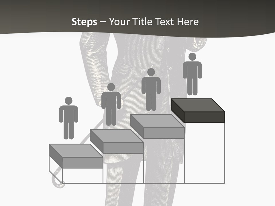 A Man In A Suit And Top Hat Is Holding A Cane PowerPoint Template