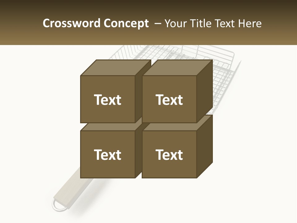 A Metal Frying Pan With A Wooden Handle PowerPoint Template