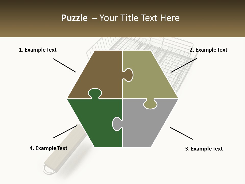A Metal Frying Pan With A Wooden Handle PowerPoint Template