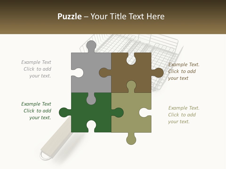 A Metal Frying Pan With A Wooden Handle PowerPoint Template