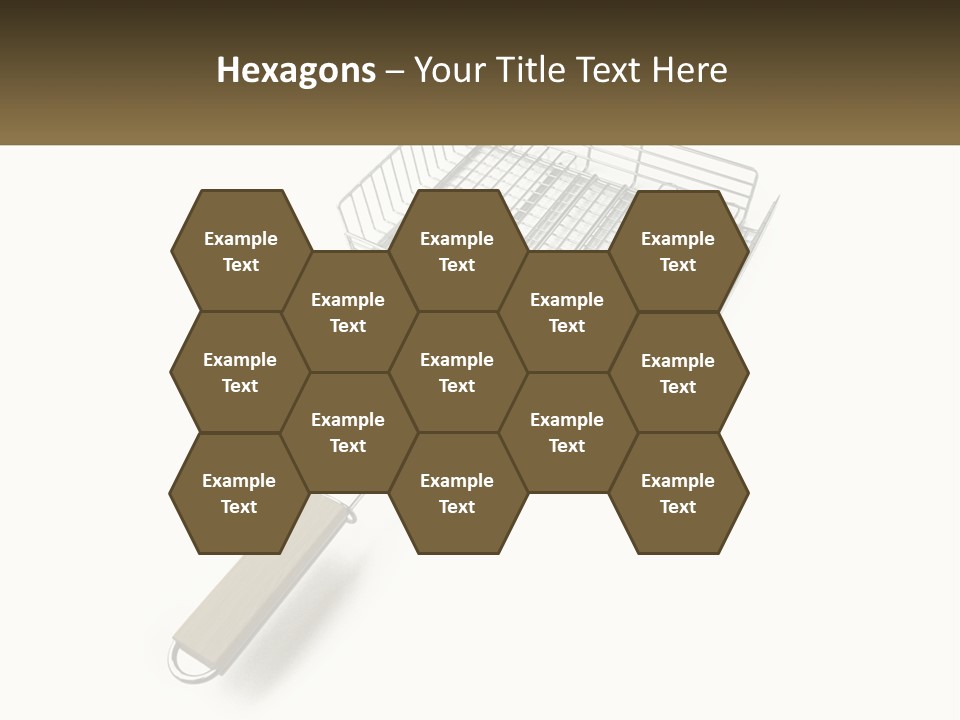 A Metal Frying Pan With A Wooden Handle PowerPoint Template