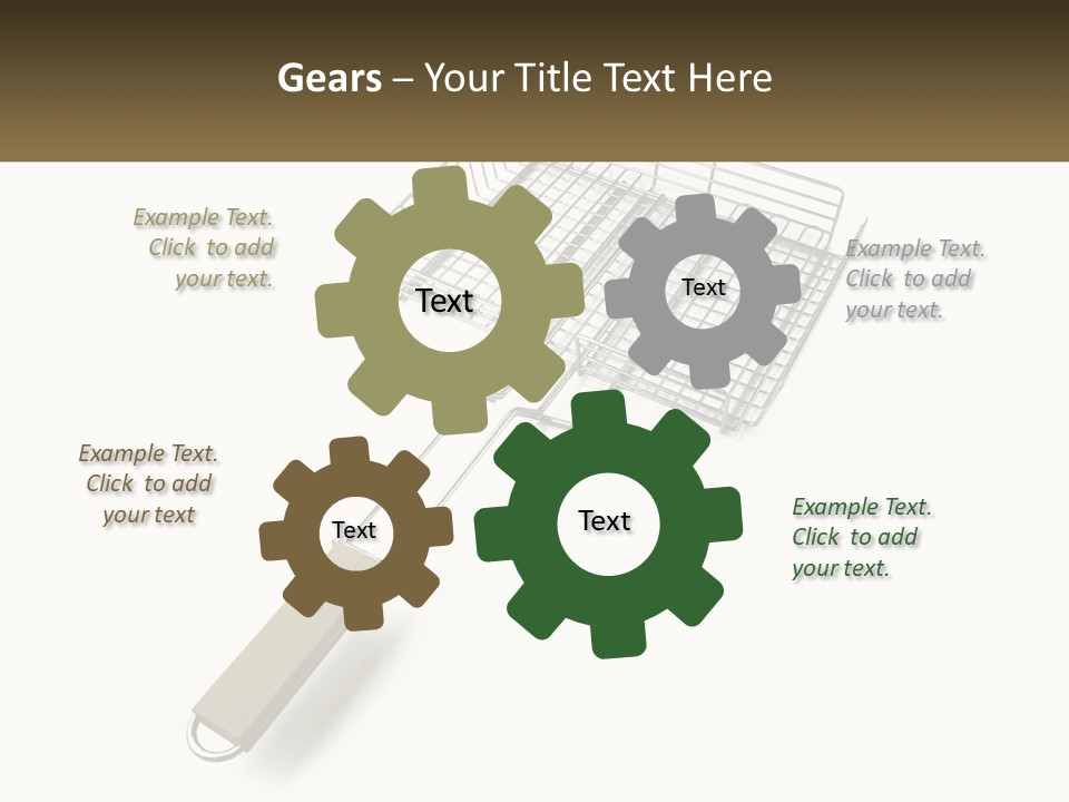 A Metal Frying Pan With A Wooden Handle PowerPoint Template