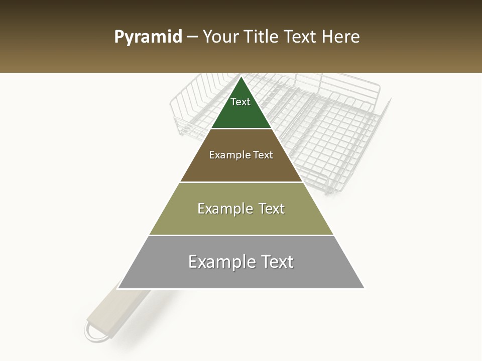 A Metal Frying Pan With A Wooden Handle PowerPoint Template