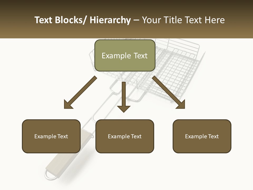 A Metal Frying Pan With A Wooden Handle PowerPoint Template