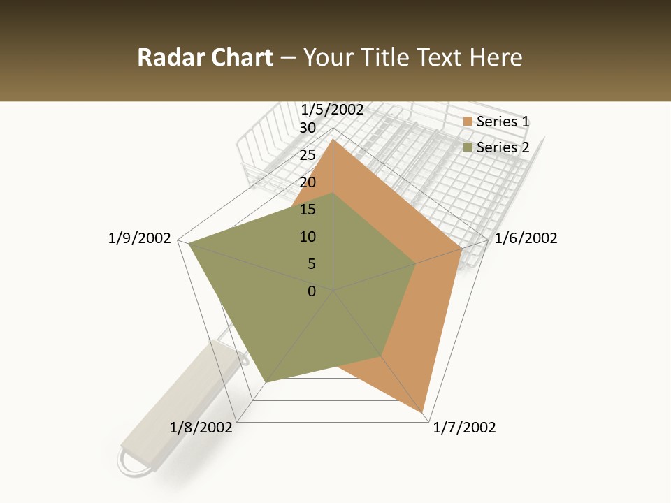 A Metal Frying Pan With A Wooden Handle PowerPoint Template