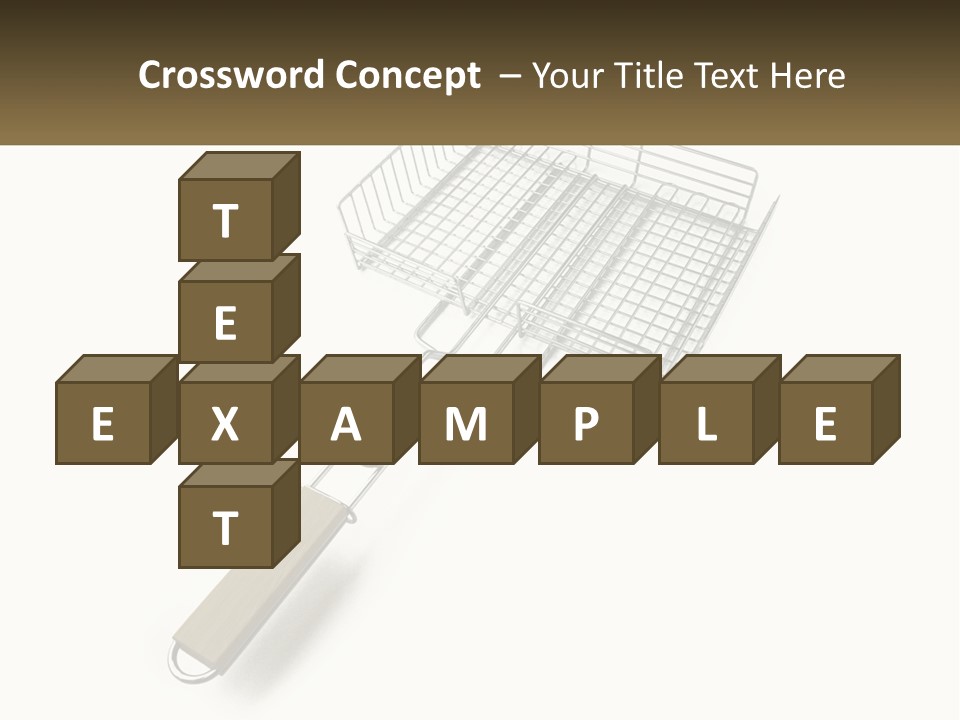 A Metal Frying Pan With A Wooden Handle PowerPoint Template