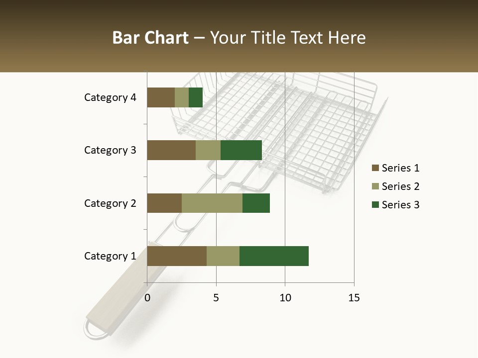 A Metal Frying Pan With A Wooden Handle PowerPoint Template