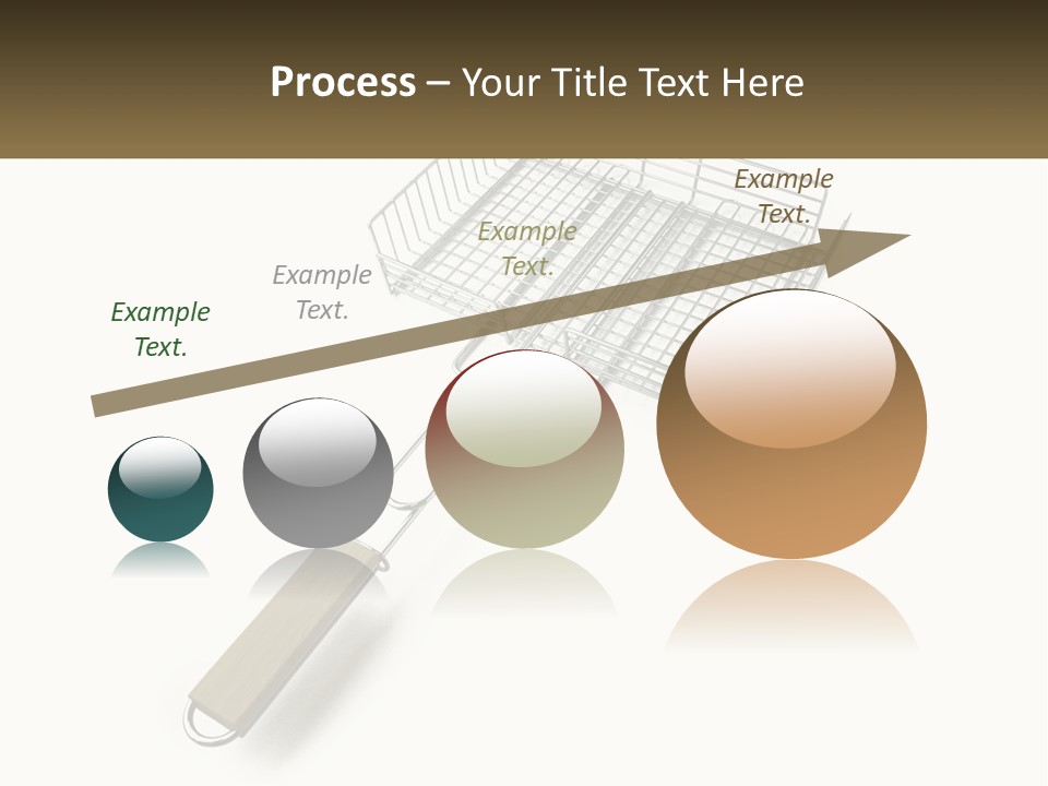 A Metal Frying Pan With A Wooden Handle PowerPoint Template