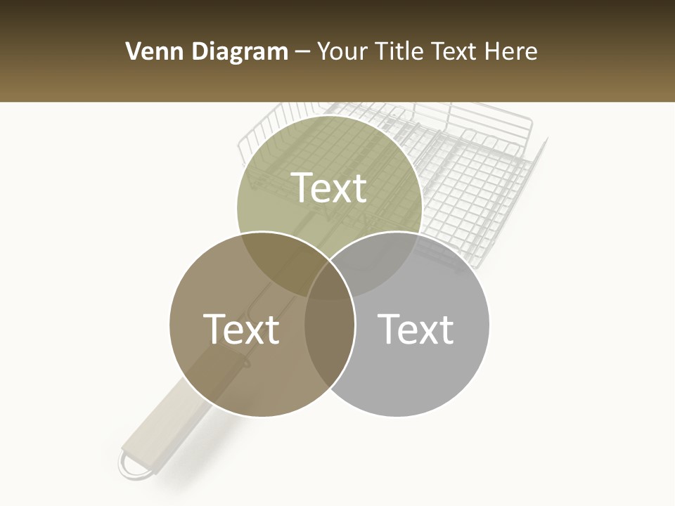 A Metal Frying Pan With A Wooden Handle PowerPoint Template