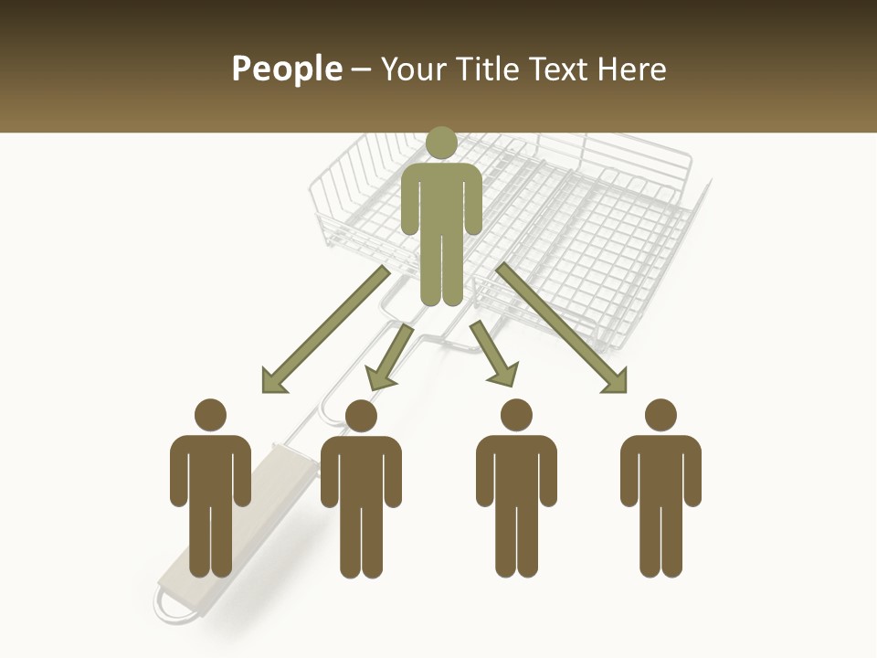 A Metal Frying Pan With A Wooden Handle PowerPoint Template