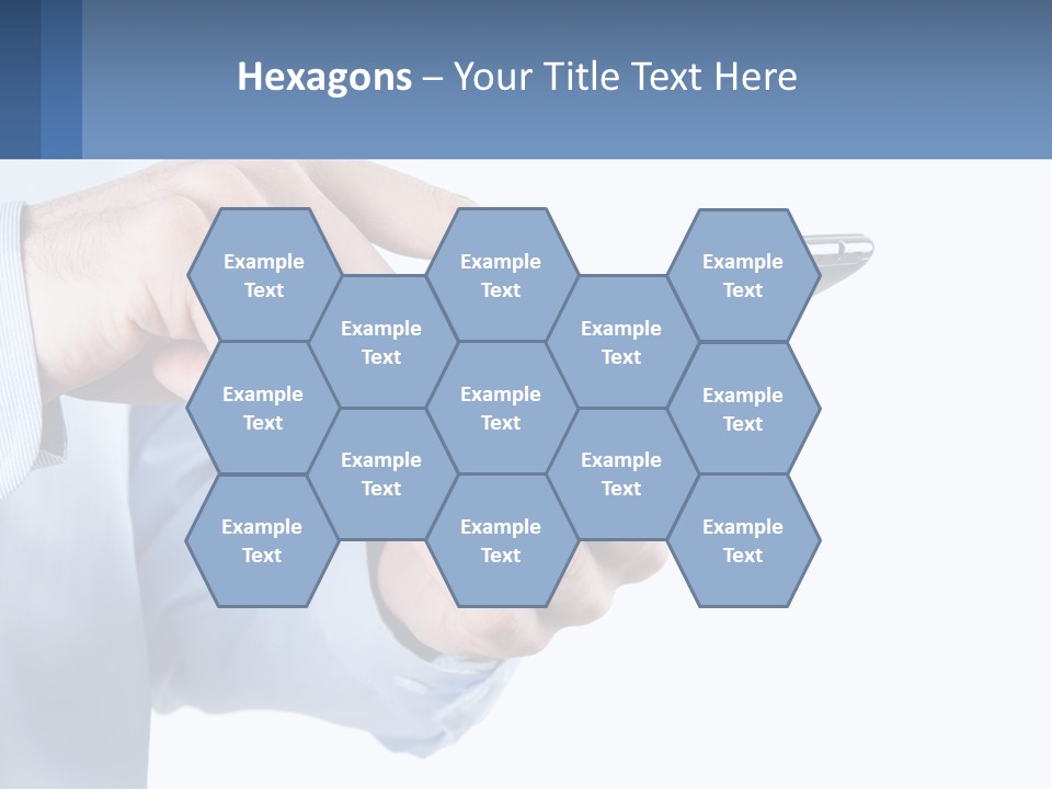 A Man Holding A Cell Phone In His Hand PowerPoint Template