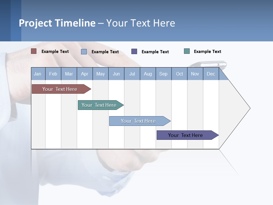 A Man Holding A Cell Phone In His Hand PowerPoint Template