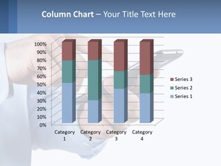 A Man Holding A Cell Phone In His Hand PowerPoint Template