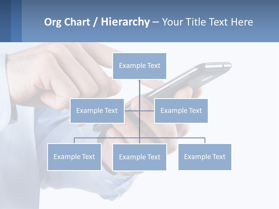 A Man Holding A Cell Phone In His Hand PowerPoint Template