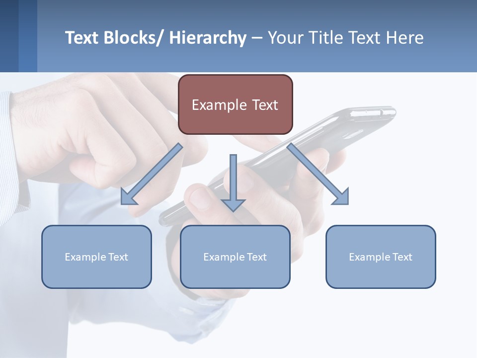 A Man Holding A Cell Phone In His Hand PowerPoint Template