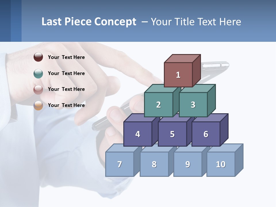 A Man Holding A Cell Phone In His Hand PowerPoint Template