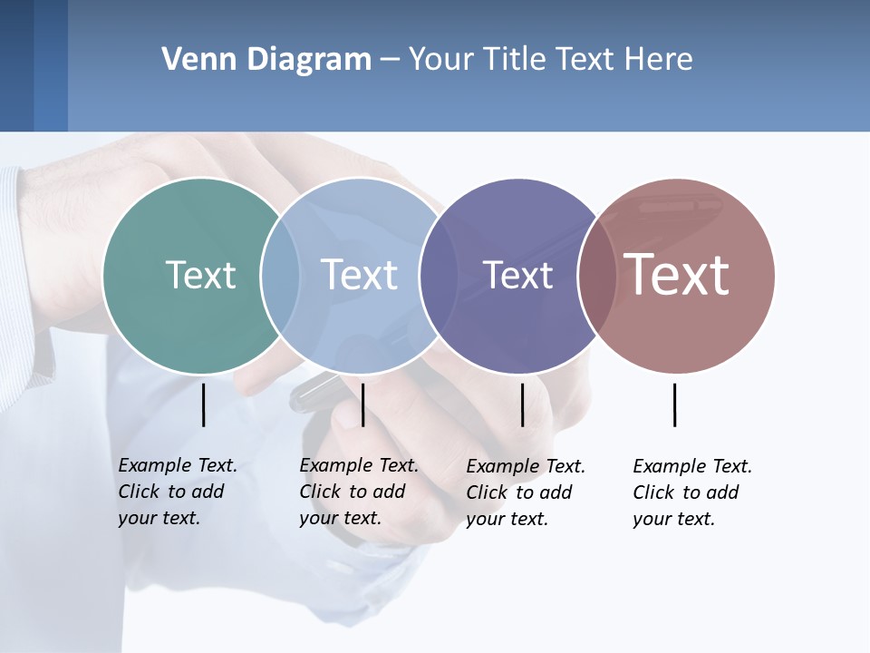 A Man Holding A Cell Phone In His Hand PowerPoint Template