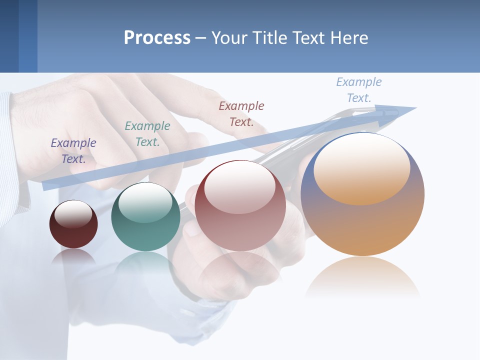 A Man Holding A Cell Phone In His Hand PowerPoint Template