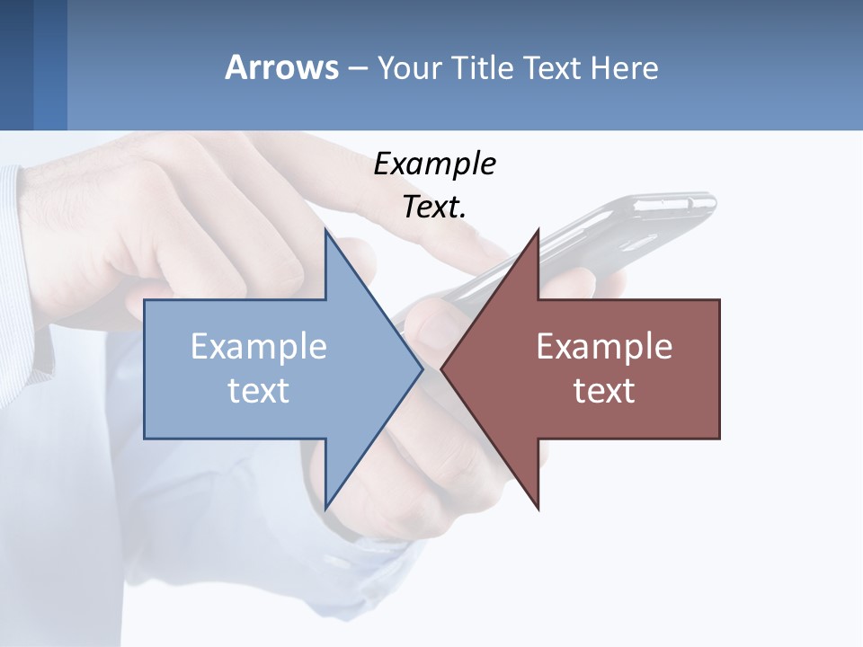 A Man Holding A Cell Phone In His Hand PowerPoint Template