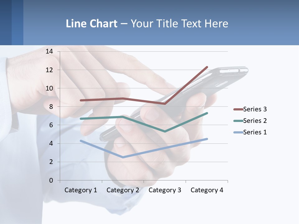 A Man Holding A Cell Phone In His Hand PowerPoint Template