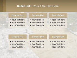 A Backyard With A Slide And A Playground In The Background PowerPoint Template