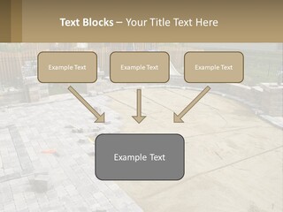 A Backyard With A Slide And A Playground In The Background PowerPoint Template