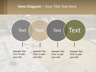 A Backyard With A Slide And A Playground In The Background PowerPoint Template