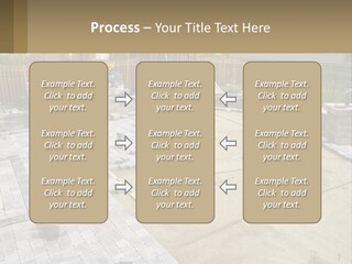 A Backyard With A Slide And A Playground In The Background PowerPoint Template
