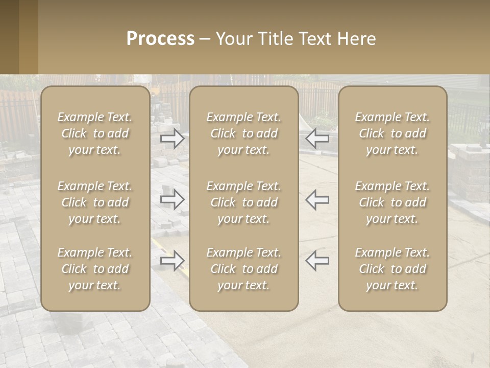 A Backyard With A Slide And A Playground In The Background PowerPoint Template