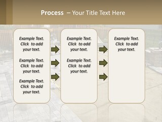 A Backyard With A Slide And A Playground In The Background PowerPoint Template