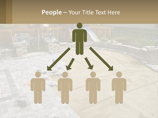 A Backyard With A Slide And A Playground In The Background PowerPoint Template