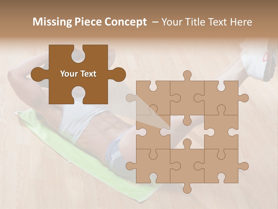 A Woman Is Doing A Yoga Pose On A Mat PowerPoint Template