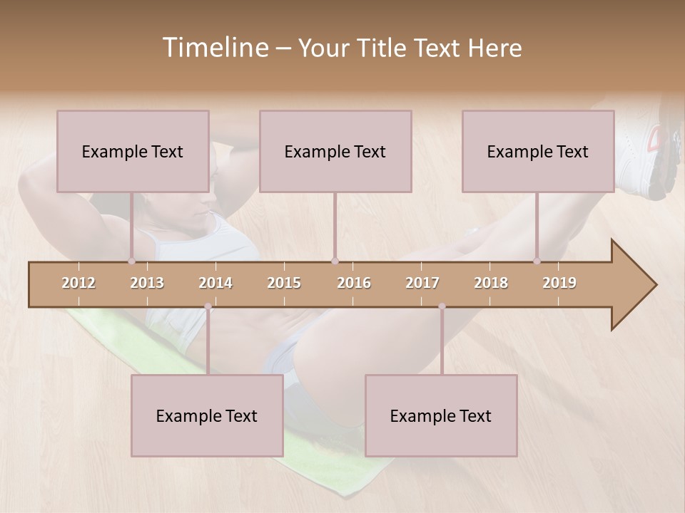 A Woman Is Doing A Yoga Pose On A Mat PowerPoint Template