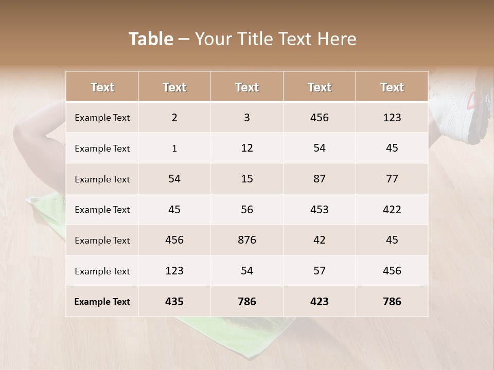 A Woman Is Doing A Yoga Pose On A Mat PowerPoint Template