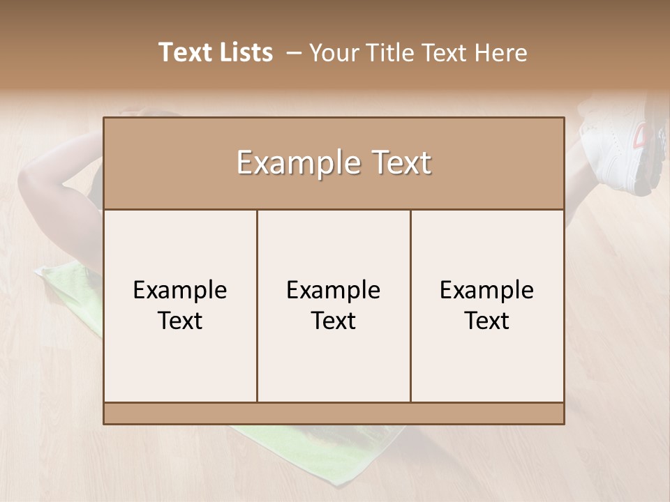 A Woman Is Doing A Yoga Pose On A Mat PowerPoint Template