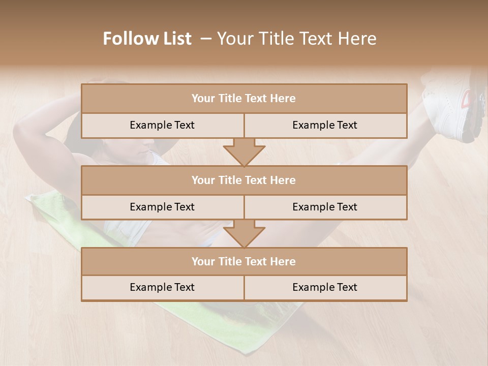 A Woman Is Doing A Yoga Pose On A Mat PowerPoint Template