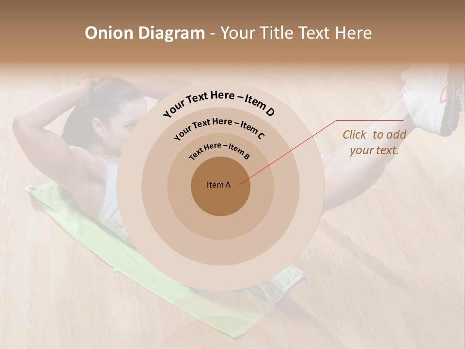 A Woman Is Doing A Yoga Pose On A Mat PowerPoint Template