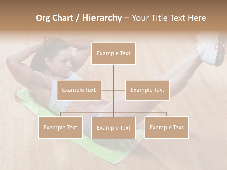 A Woman Is Doing A Yoga Pose On A Mat PowerPoint Template