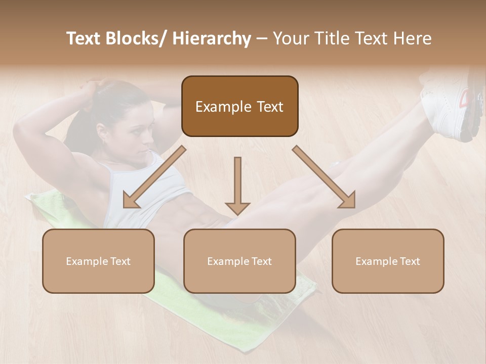 A Woman Is Doing A Yoga Pose On A Mat PowerPoint Template